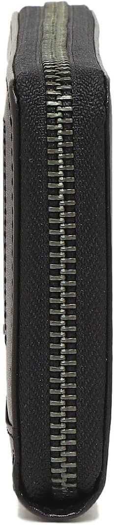 Tommy Hilfiger Zip-Around Wallet – Elegant Black Unisex Modern Design#L-85