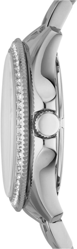 Fossil AM4481 Women’s Analog Dress Watch – Silver Stainless Steel Bracelet