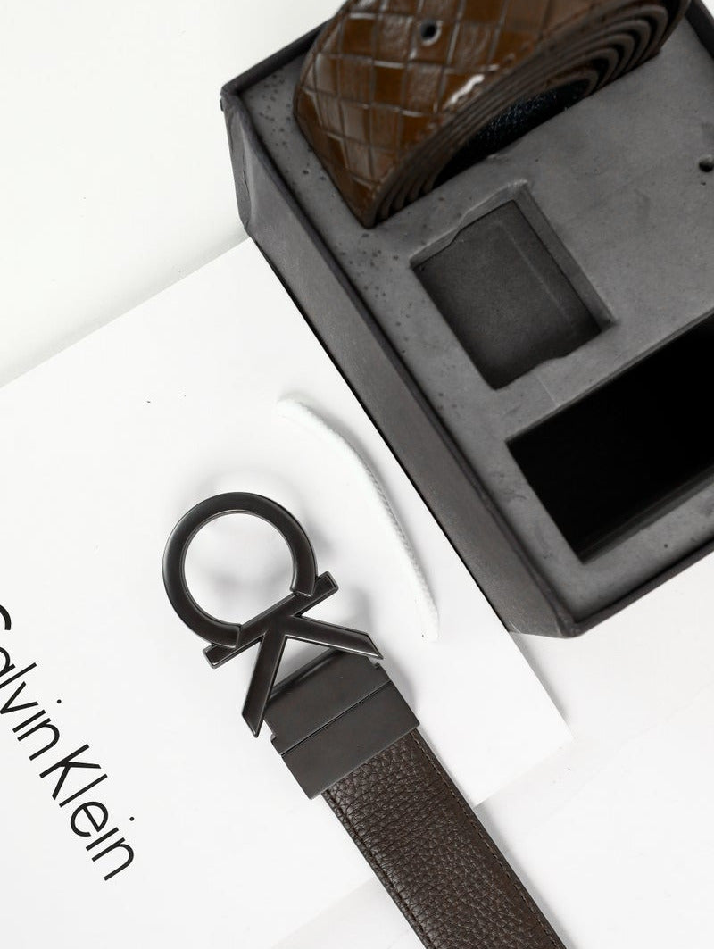 CK Leather Belt Set For Men #S-12