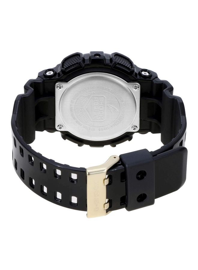 Men Water Resistant Stainless Steel Analog Quartz Watch GA-140GB-1A1DR