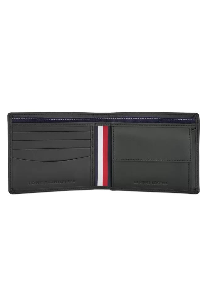 TH Black Leather Wallet For Men #22