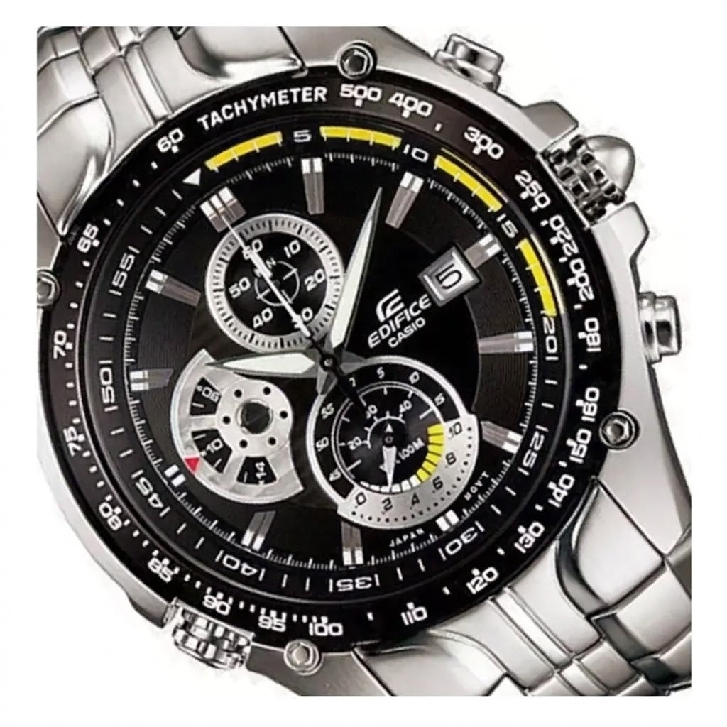 Casio Edifice Men's Chronograph Stainless Steel Watch EF-543D-2AVUDF – Black Dial
