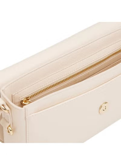Tommy Hilfiger Women’s Elegant Shoulder & Crossbody Bag – Cream Minimalist Design#005