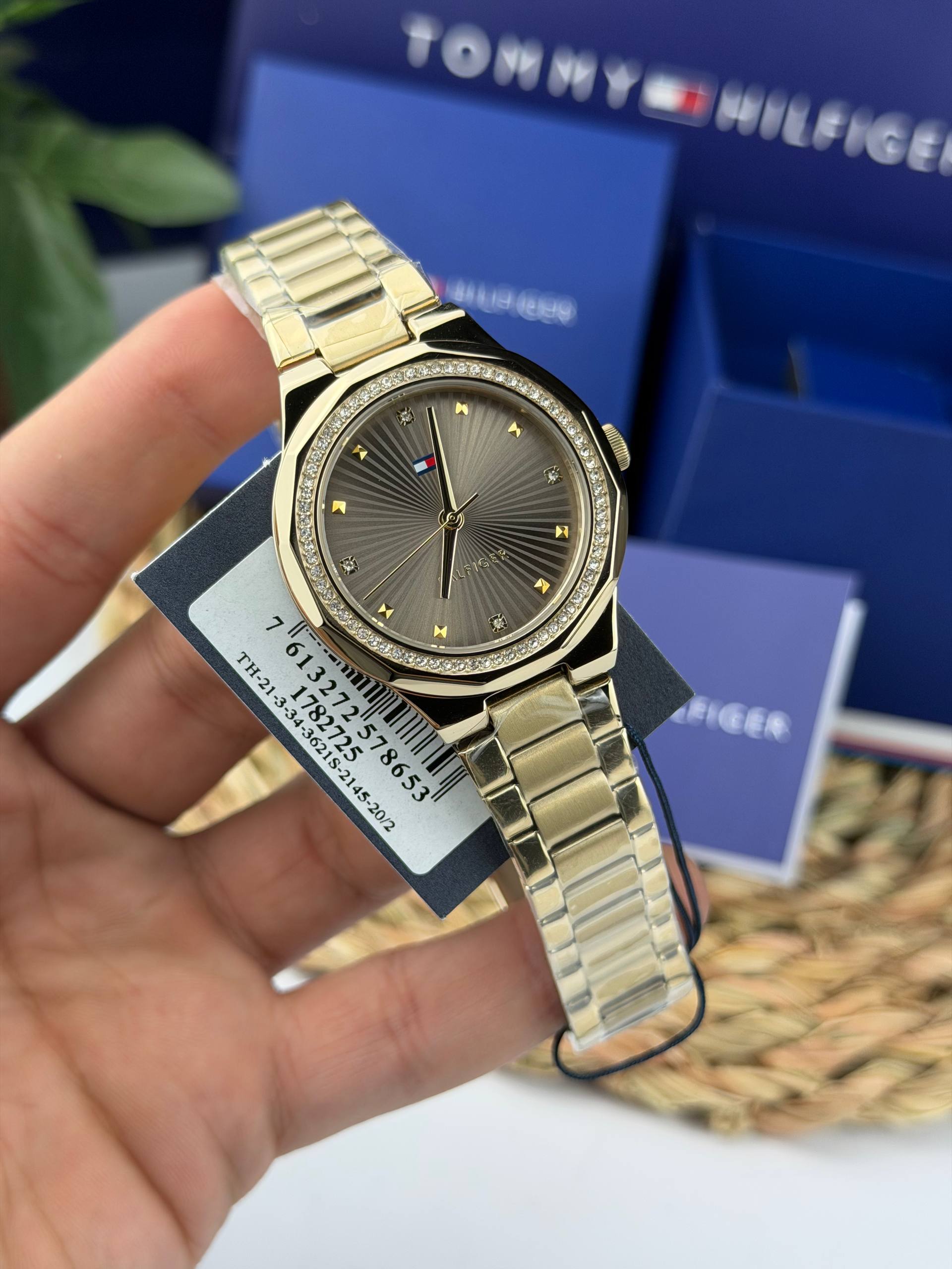 Tommy Hilfiger Women’s Piper Gold Stainless Steel Watch – Brown Dial Elegant Design | Model 1782725