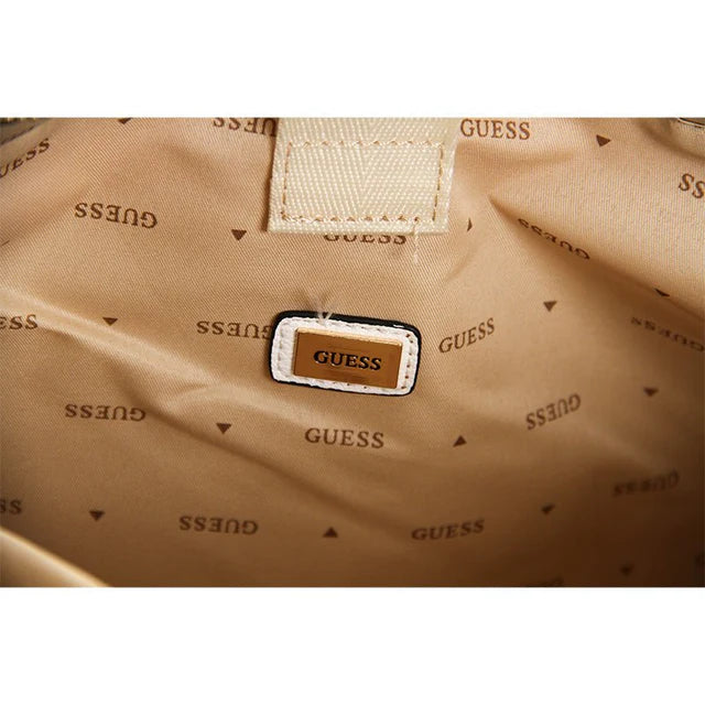 GUESS monogram top handle tote bag