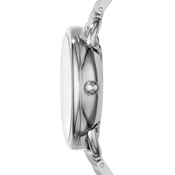 Fossil Tailor ES3712 Women’s Watch – Silver Stainless Steel Bracelet & White Dial | 35mm Quartz Elegant Timepiece