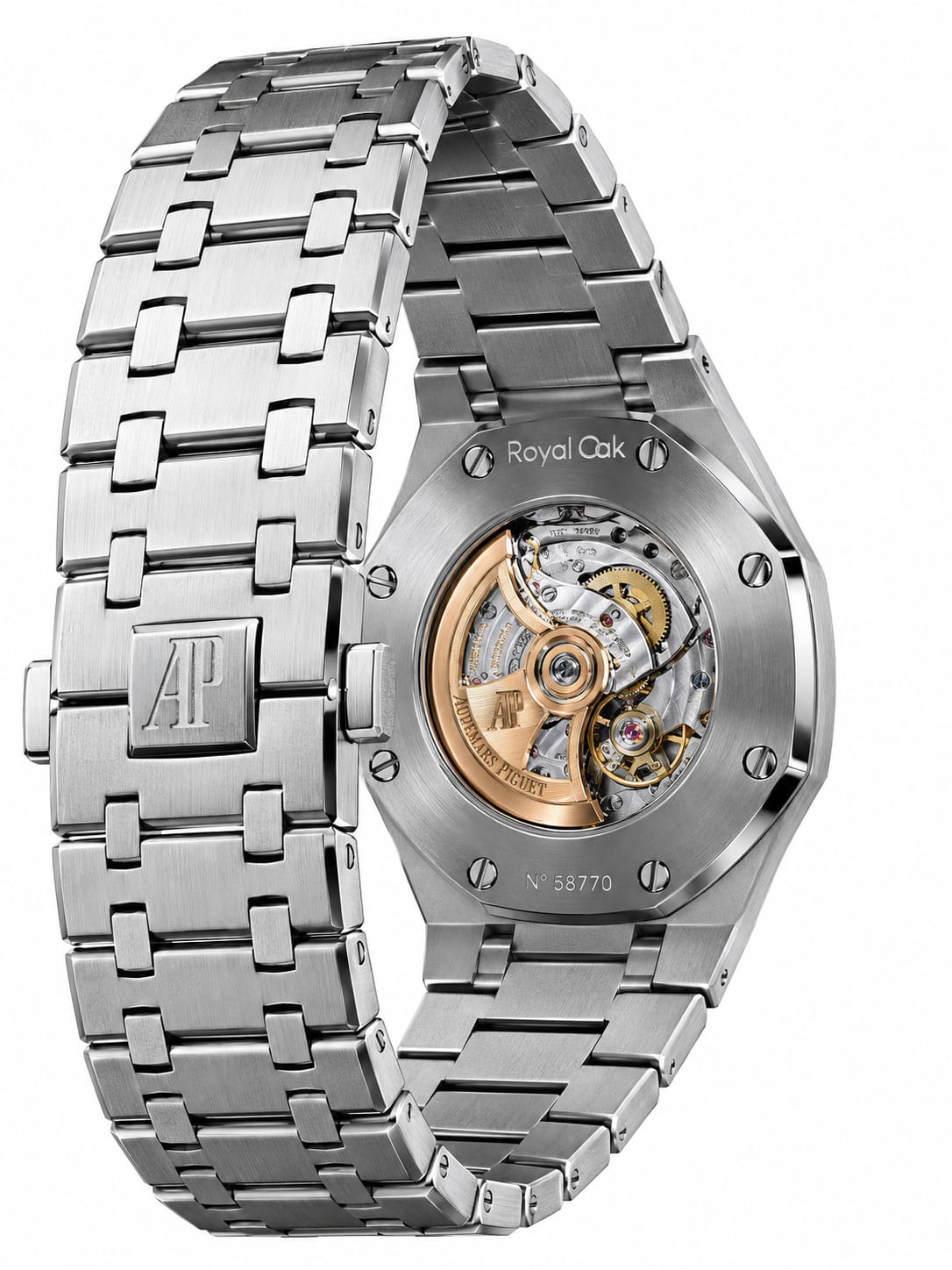 Audemars Piguet Royal Oak Selfwinding Men's Automatic Watch – 41mm Stainless Steel Case, Grey Tapisserie Dial, Integrated Metal Bracelet