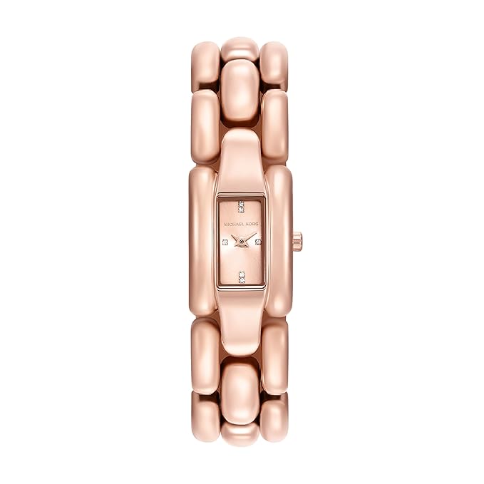 Michael Kors Hally Women’s Watch MK4954 Rose Gold Rectangular Quartz Watch
