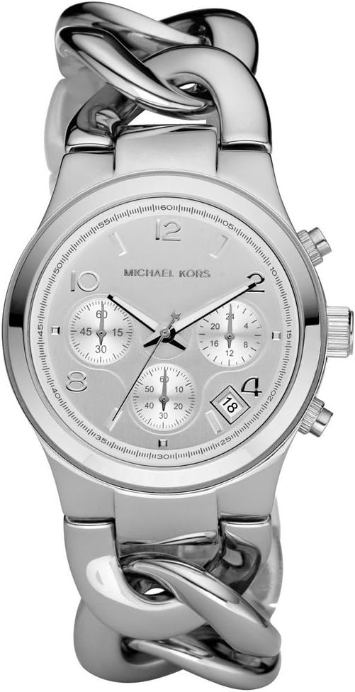 Michael Kors Runway Twist Silver Dial Silver Steel Strap Watch for Women - MK3149