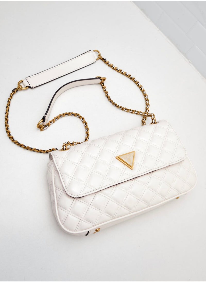 GU White Quilted Bag For Women #105