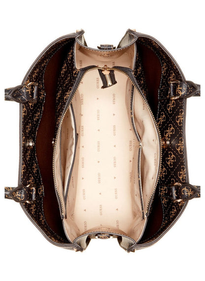GU Leather Dark Brown Bag For Women 126#