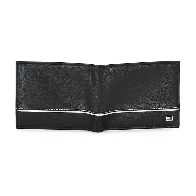 TH Black Leather Wallet For Men #15