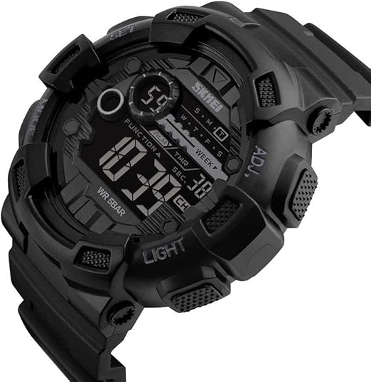 SKMEI 1243 Digital Sports Watch – Men’s Multifunction LED Waterproof Watch (50M)