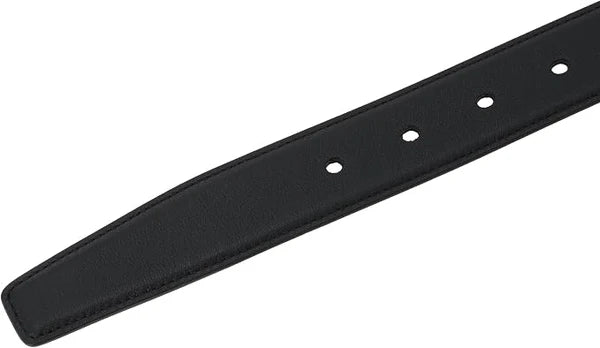 Yves Saint Laurent (YSL) Women's Premium Leather Belt – Black with Silver YSL Buckle#04