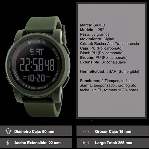 SKMEI Watch For Men 1257