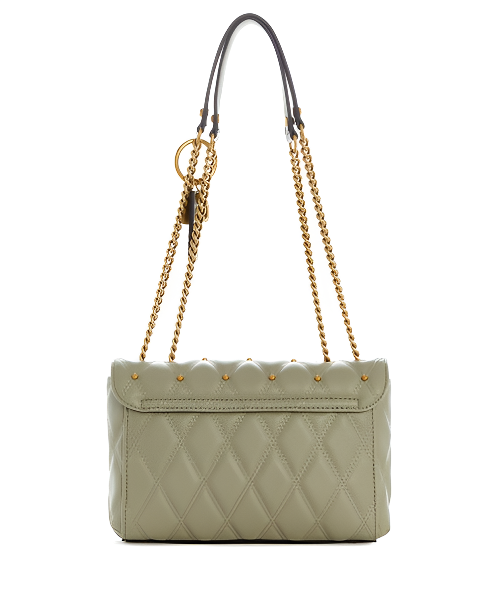 Guess Olive Green Quilted Bag For Women #97