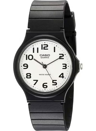 Casio Unisex Classic Casual Analog Watch Black Dial Black Resin Strap – MQ-24-7B2LDF