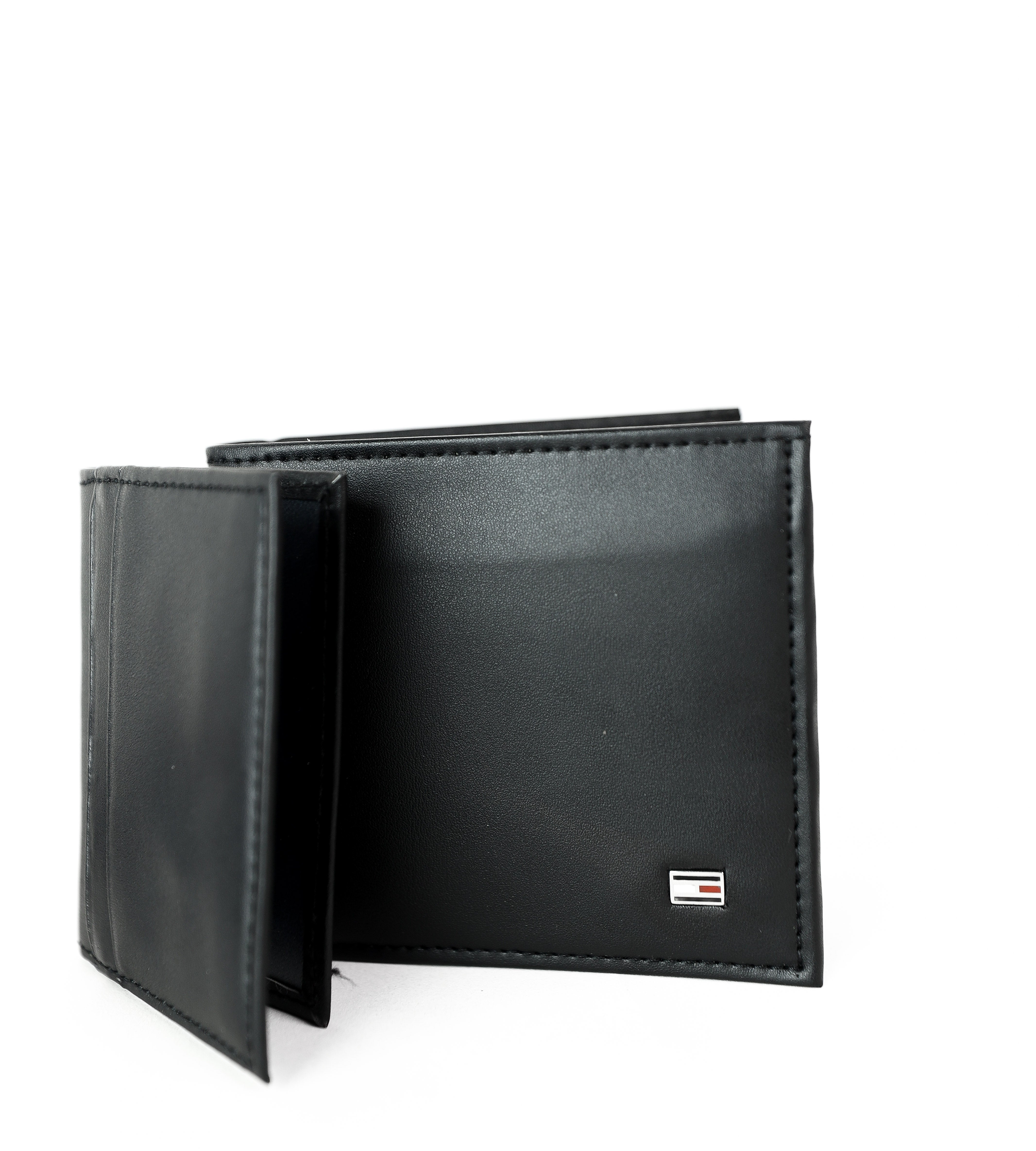 TH Black Leather Wallet For Men #45