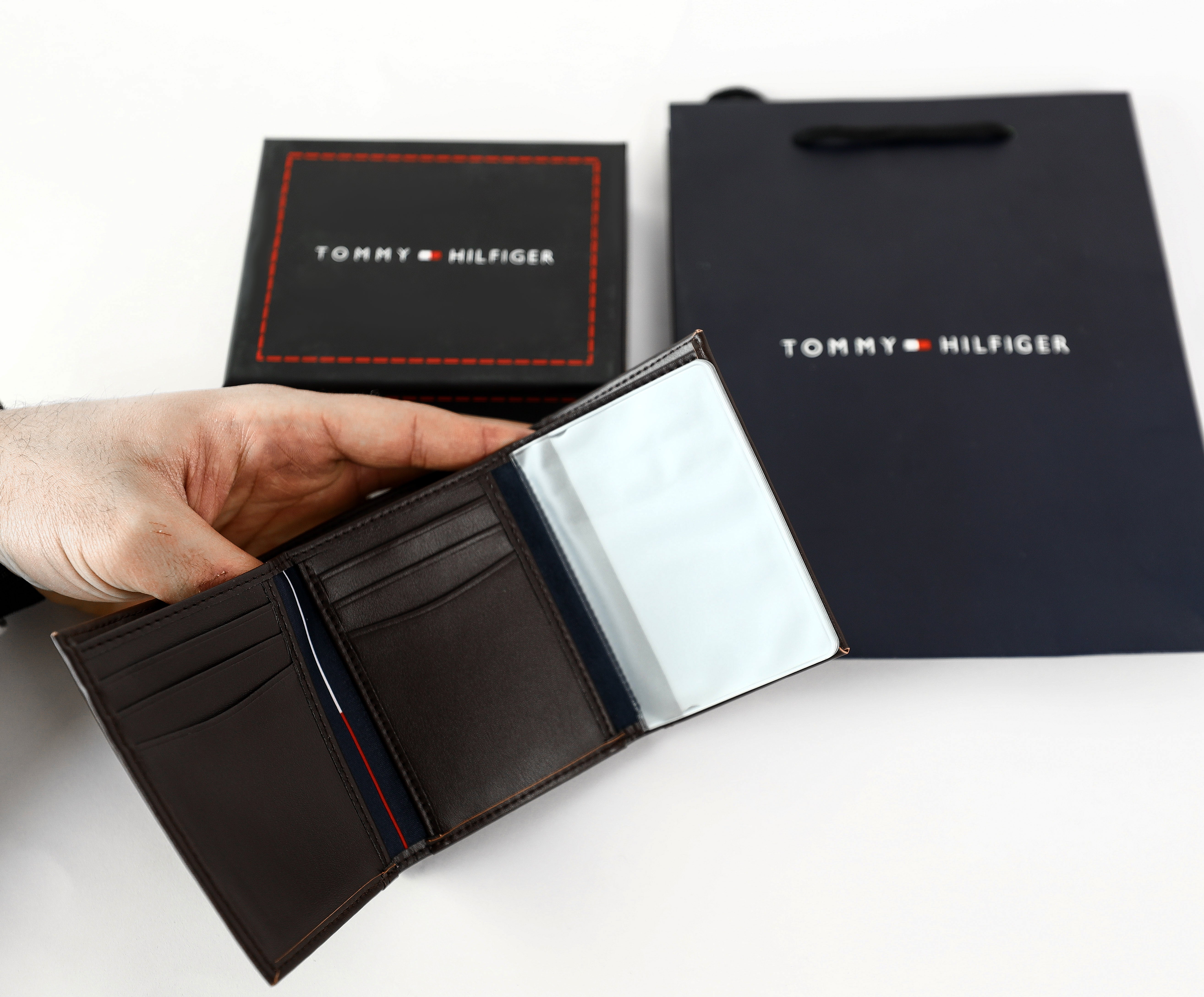 TH Brown Trifold Wallet For Men #54