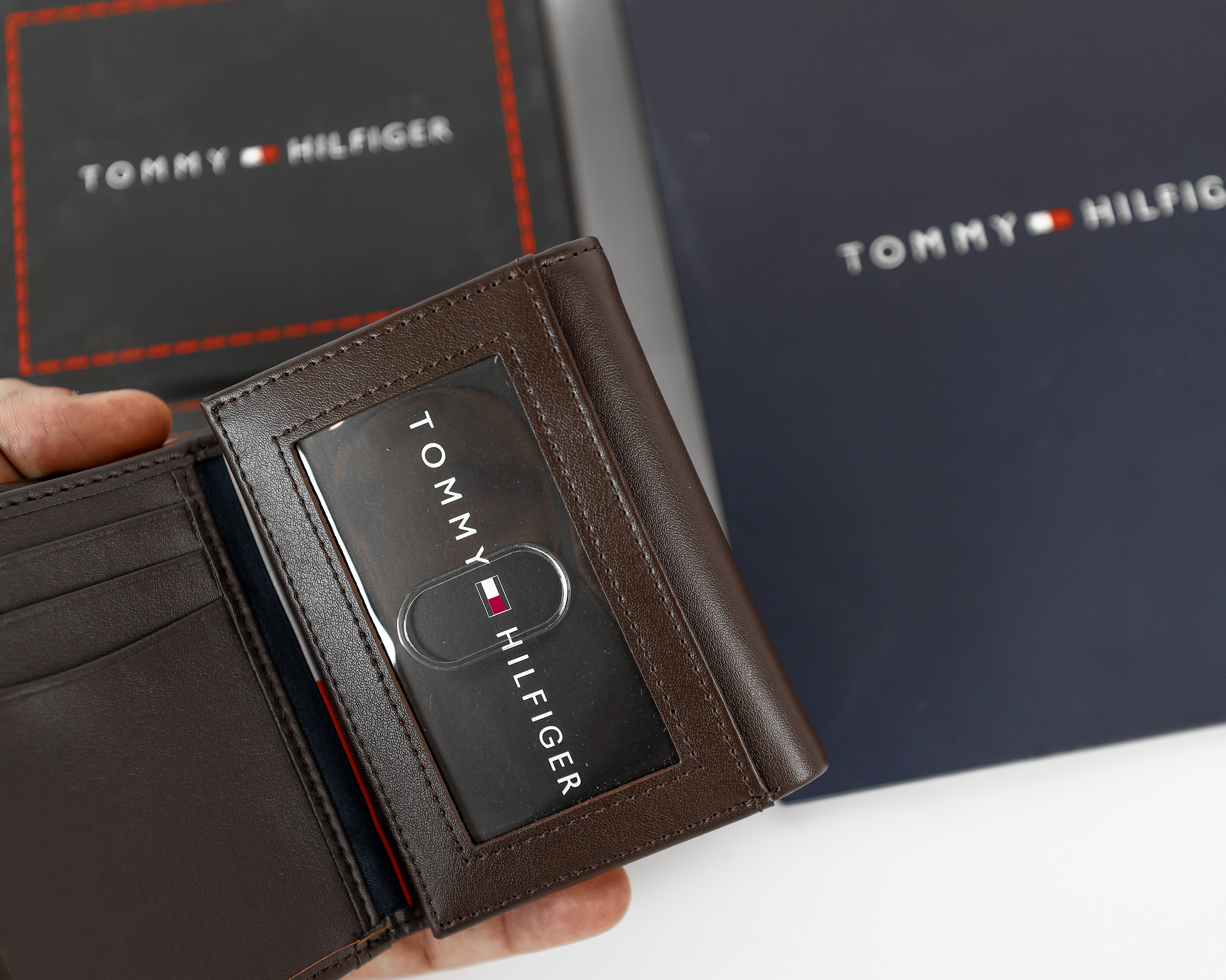 TH Brown Trifold Wallet For Men #54