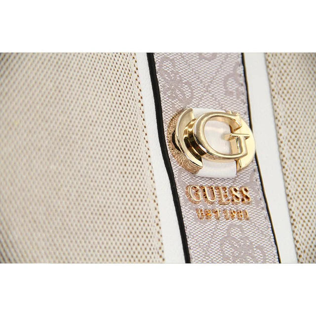 GUESS monogram top handle tote bag