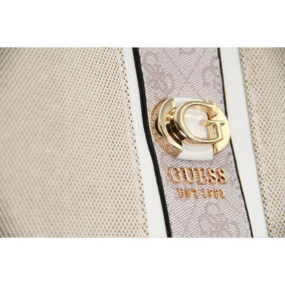 GUESS monogram top handle tote bag