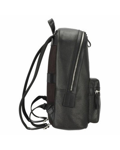 TH Black Leather Backpack For Men #6