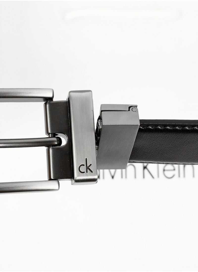 CK Black Leather Wallet-Belt Set For Men #10
