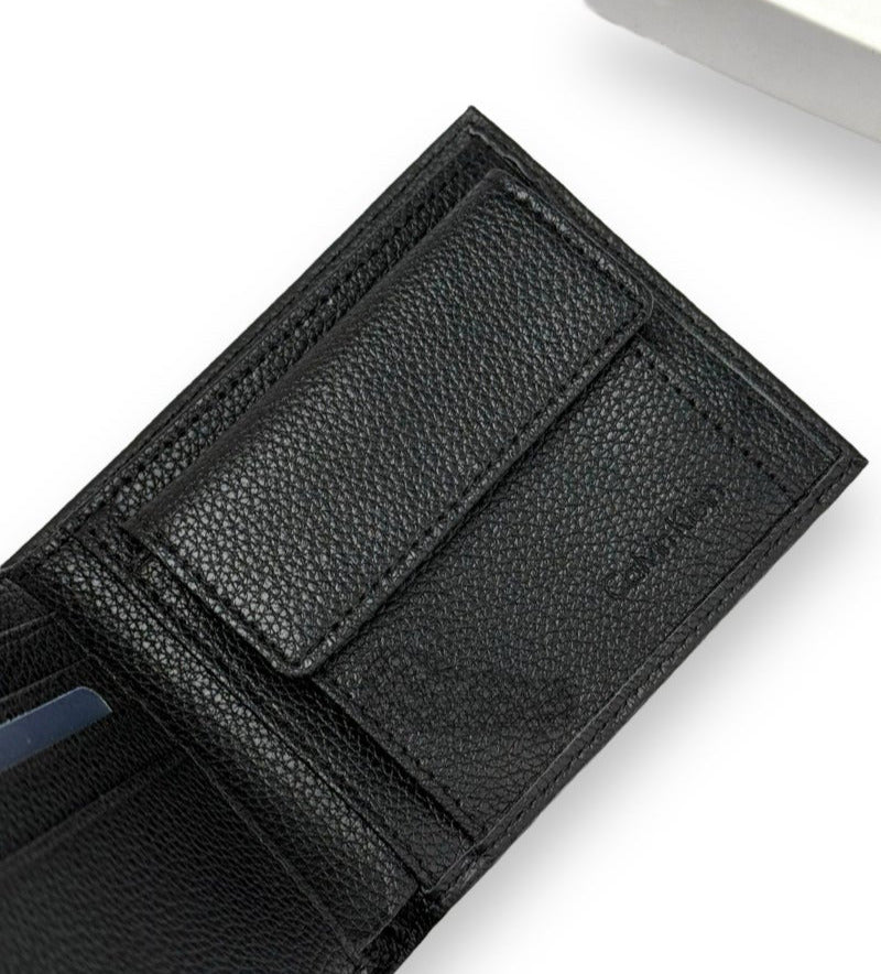 CK Black Leather Wallet-Belt Set For Men #6