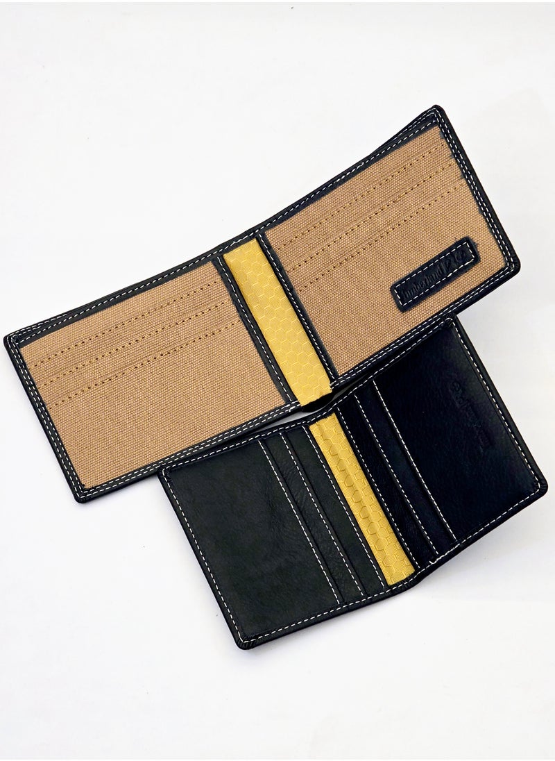 TL Black Leather Wallet For Men #3