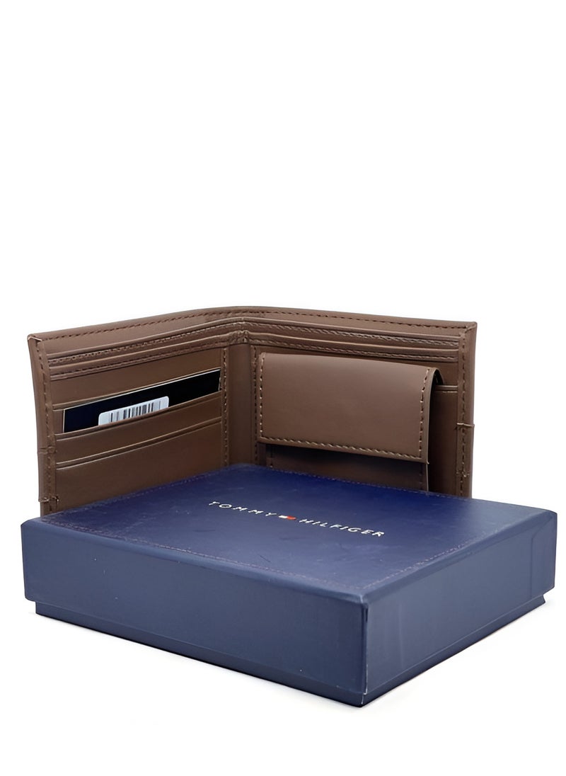 TH Brown Leather Wallet For Men #38