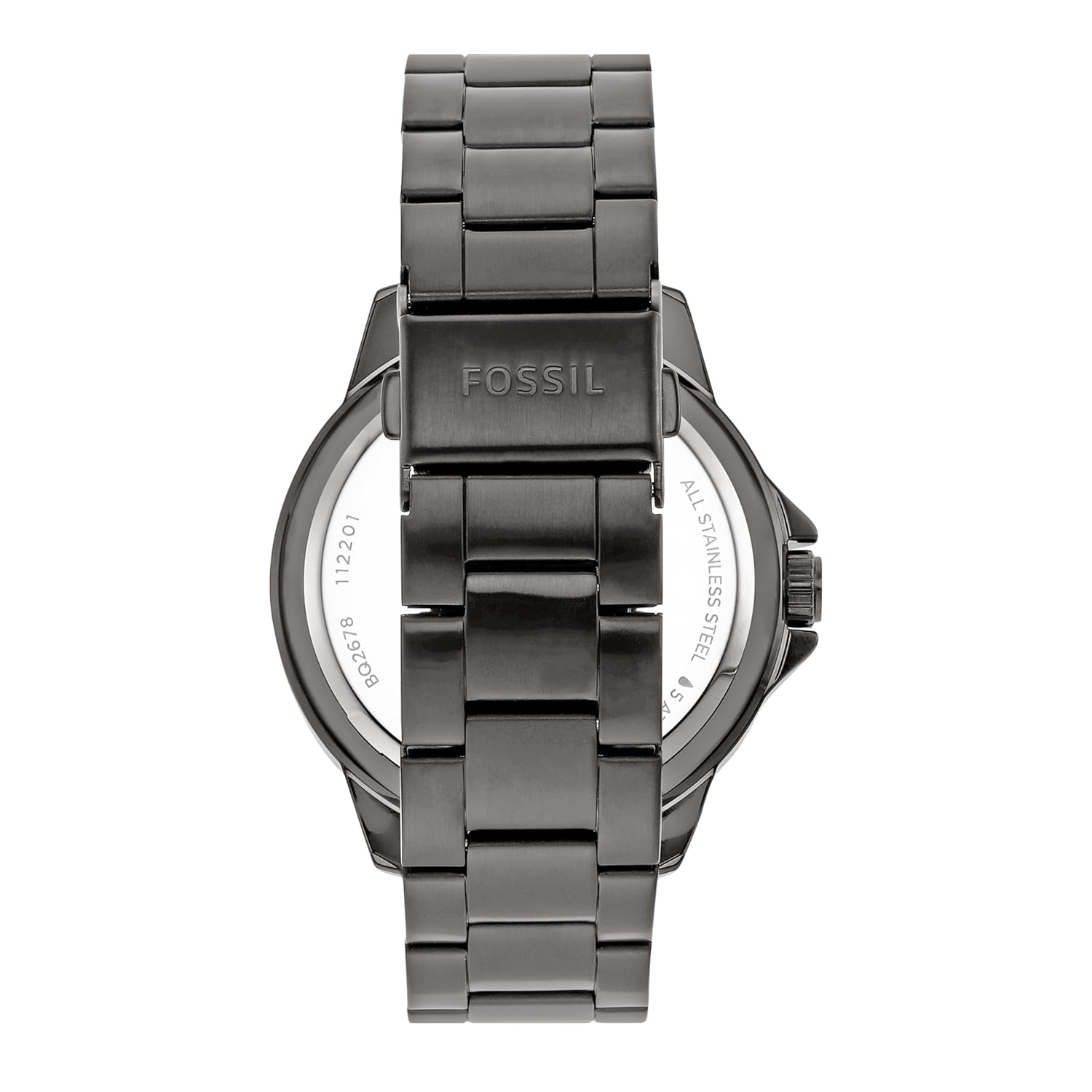 Fossil Bannon Grey Automatic Stainless Steel Watch BQ2678 – 45mm Unisex Analog Wristwatch