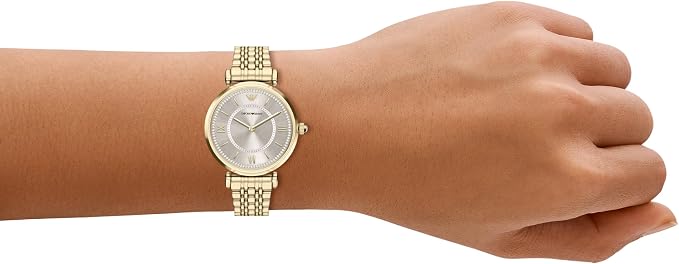 Emporio Armani Two-Hand Gold-Tone Stainless Steel Watch AR11766