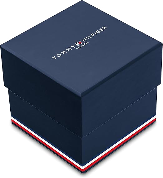 Tommy Hilfiger Legend Men's Watch 1710566 – Black Dial, Brown Leather Strap, Rose Gold Case