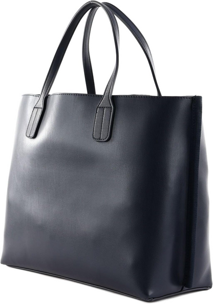 Tommy Hilfiger Iconic Logo Detail Textured Tote Bag – Natural/Milk Logo