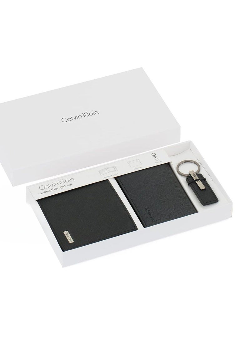 CK Black Wallet-Keychain-Card Holder Set For Men #5