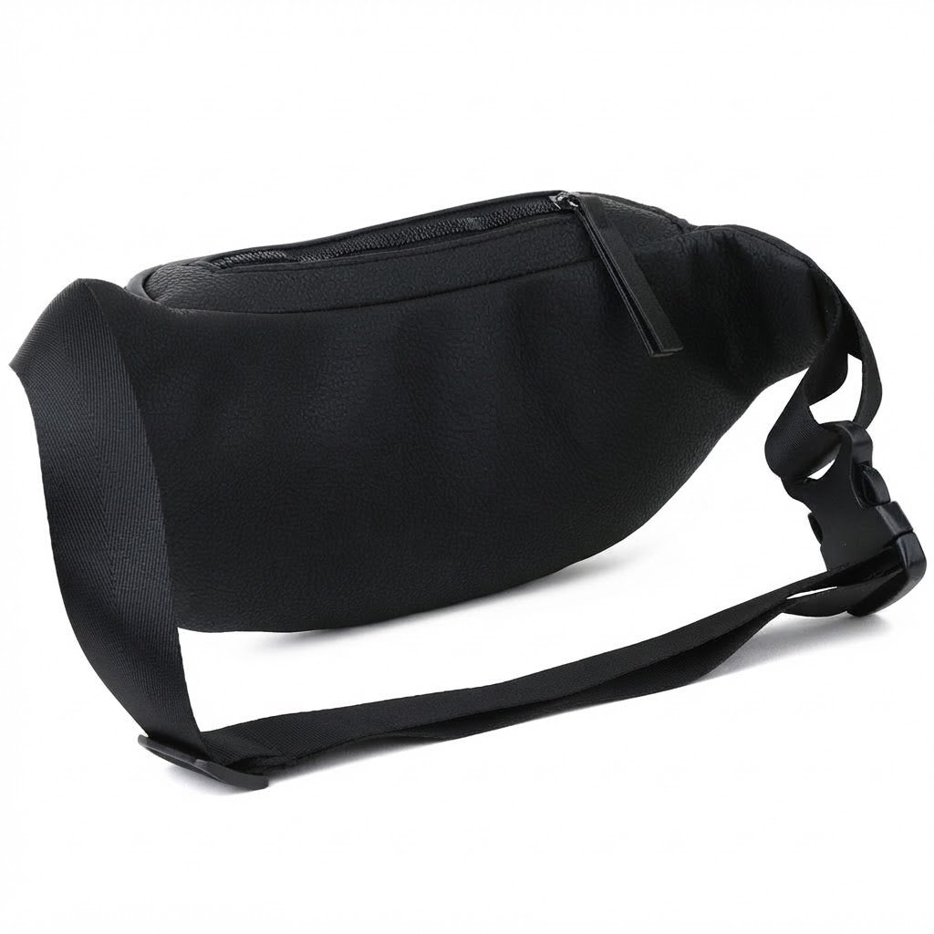 Tommy Hilfiger Men's Leather Spirit Waist Bag - Black