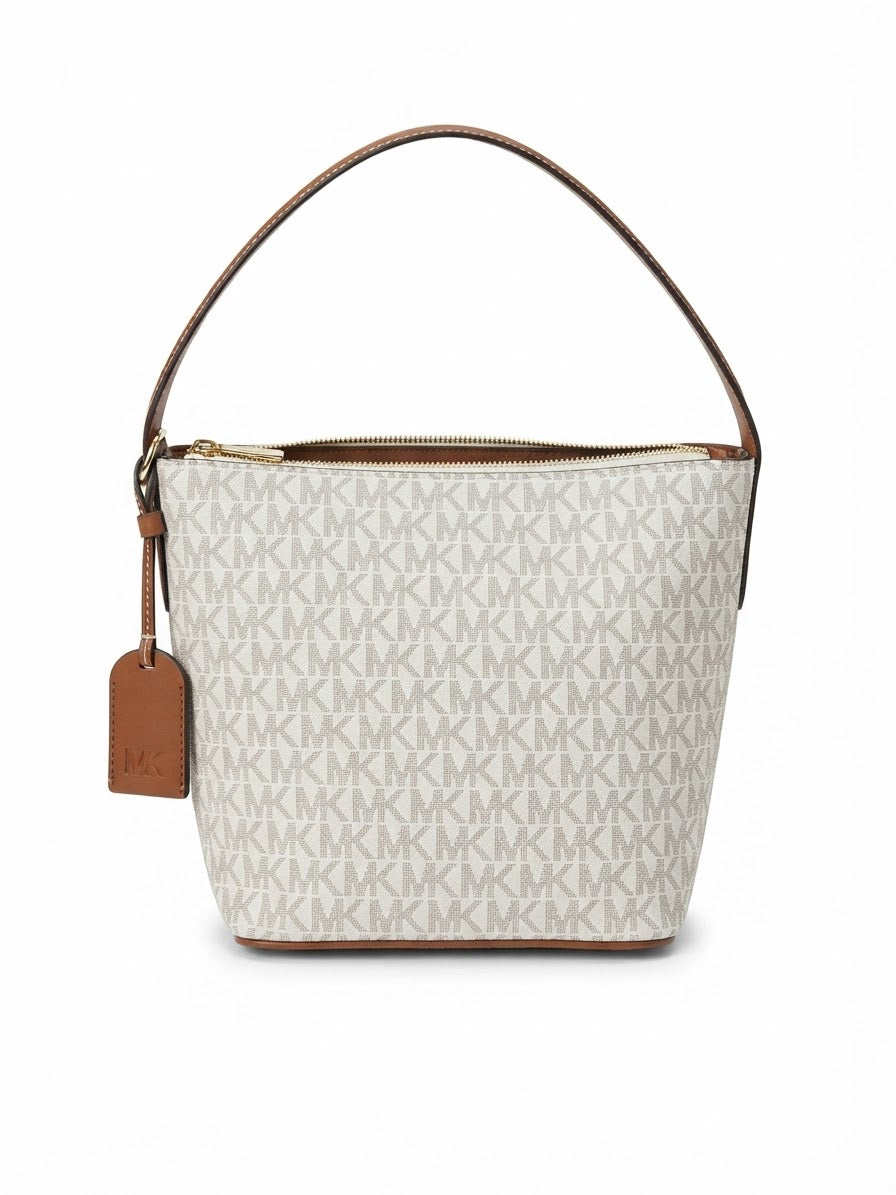 Michael Kors Signature Monogram Hobo Bag with Detachable Pouch#0042