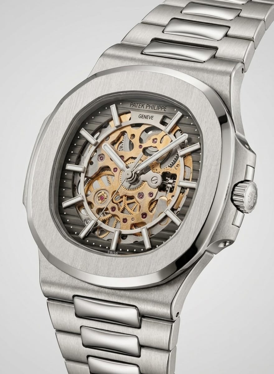 Patek Philippe Patek Philippe Nautilus Skeleton Luxury Automatic Watch – Stainless Steel Iconic Design