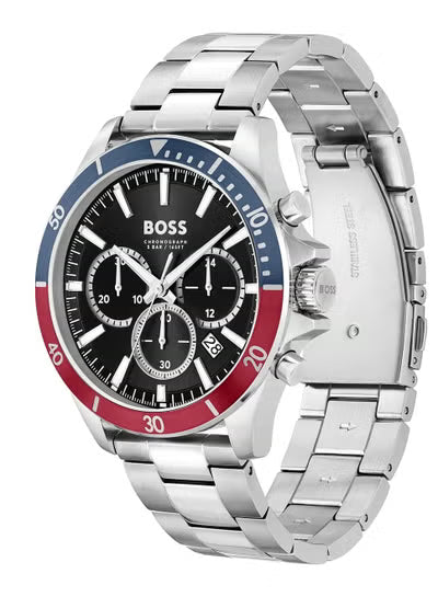 Men’s Chronograph Watch – Hugo Boss Model 1514108 with Stainless Steel & Aluminium Case