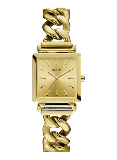 Guess W1029L2 Women’s Watch – Gold-Tone Stainless Steel Bracelet & Square Dial | Quartz Elegant Timepiece