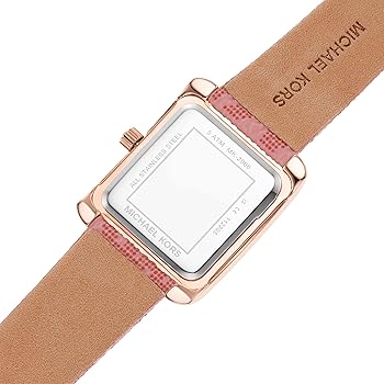 Michael Kors Emery MK2966 Women’s Quartz Watch – Red Dial Pink PVC Strap Rose Gold-Tone Case