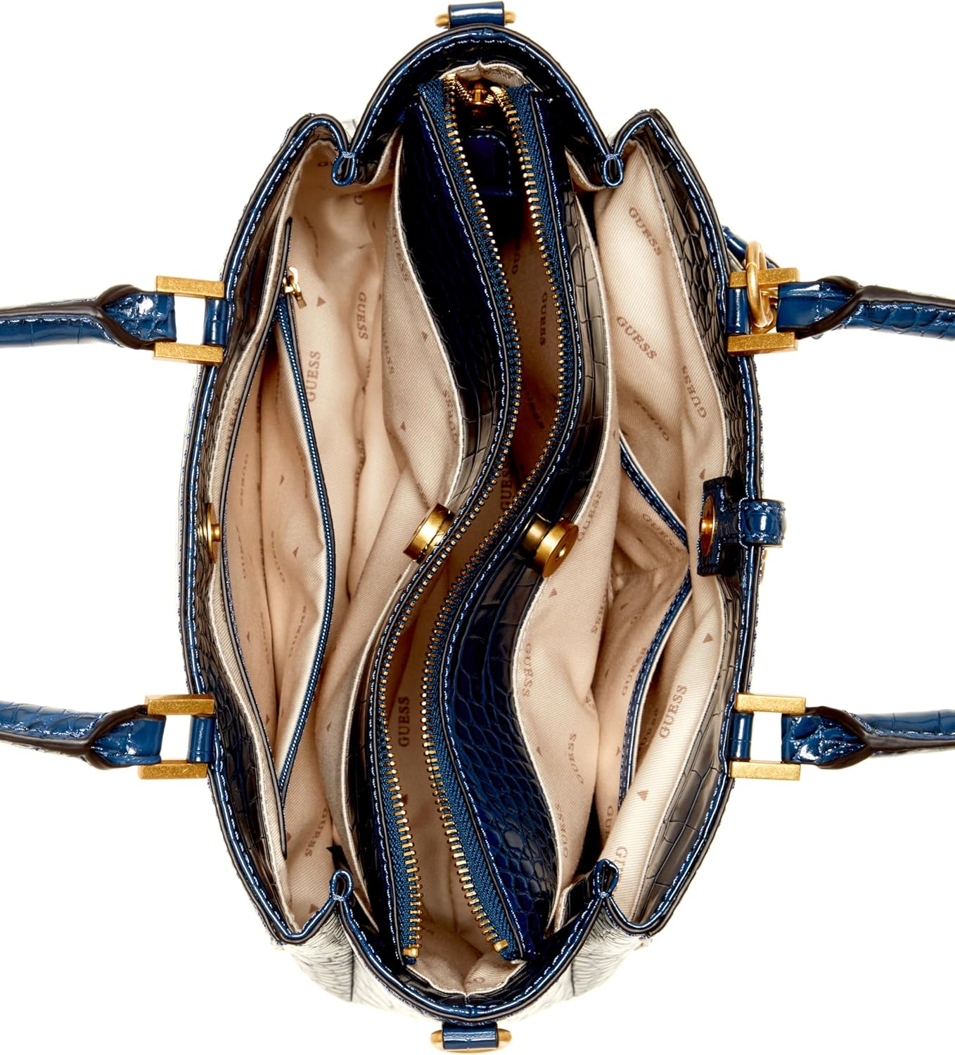 GUESS James Girlfriend Satchel – Denim Blue