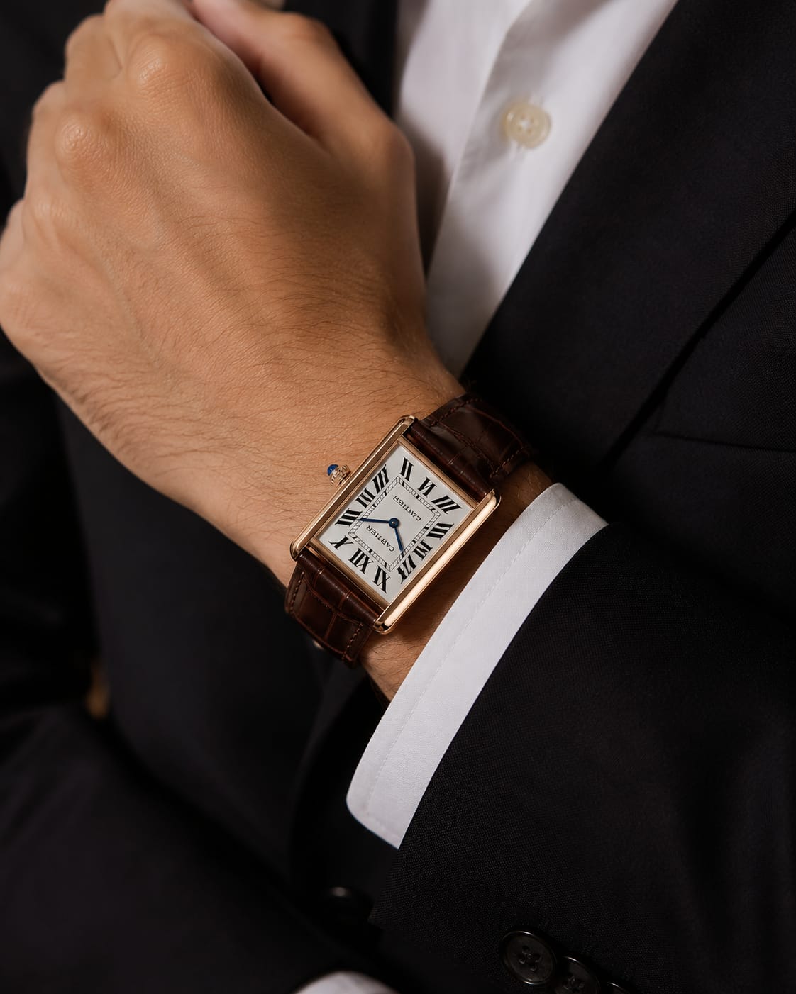 Cartier Tank Solo Luxury Watch W5200025 – Rose Gold & Brown Leather Strap