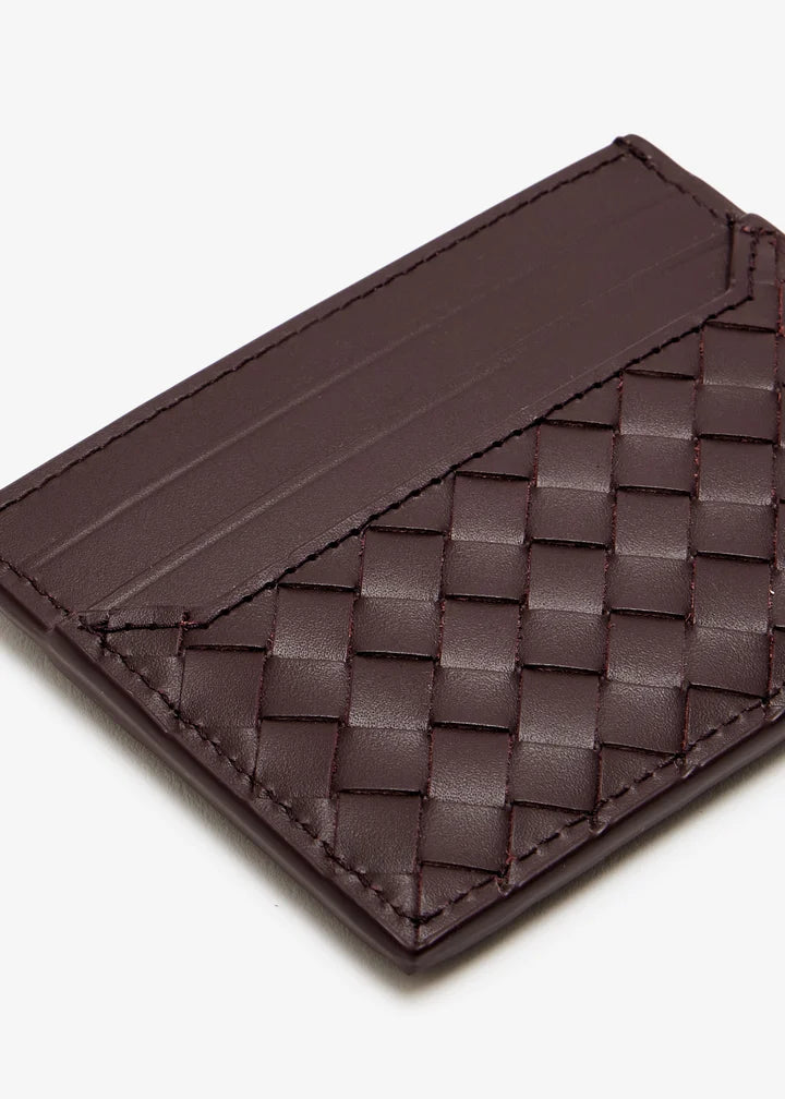 Bottega Veneta Piccolo Intrecciato Card Holder in Calf Leather – Brown#2