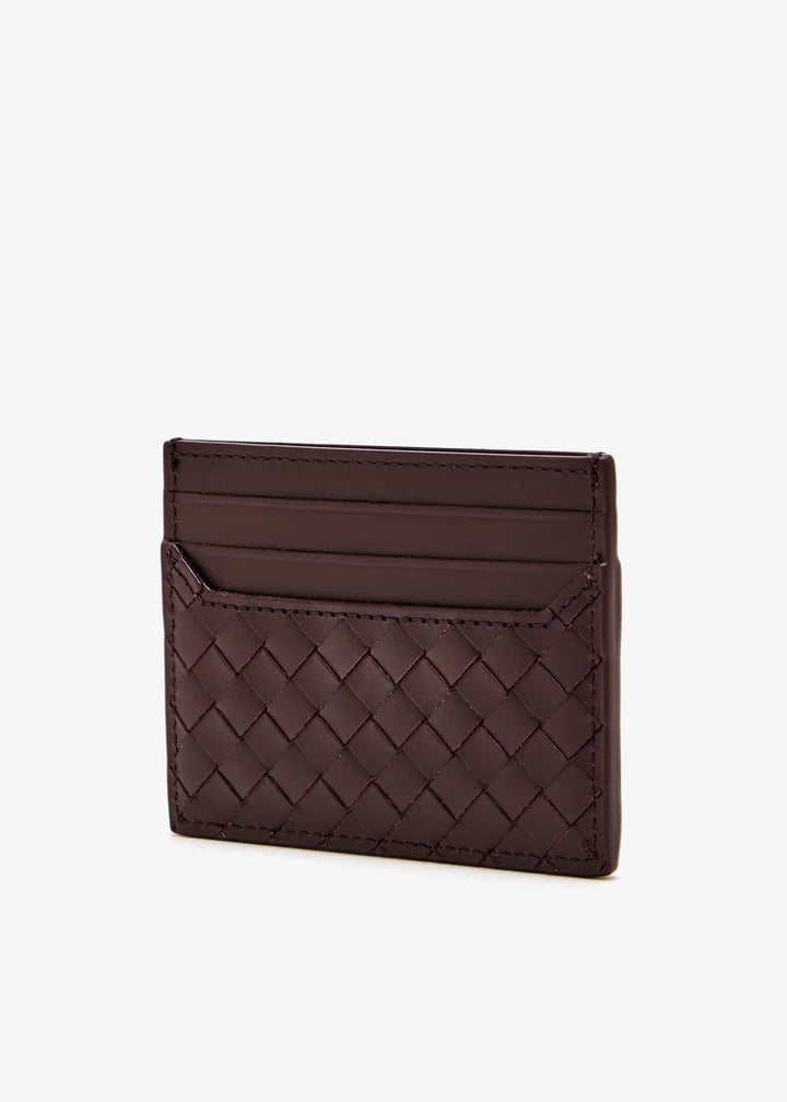 Bottega Veneta Piccolo Intrecciato Card Holder in Calf Leather – Brown#2