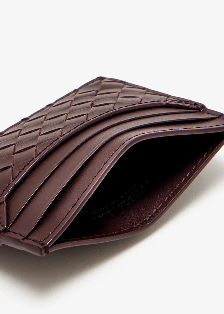 Bottega Veneta Piccolo Intrecciato Card Holder in Calf Leather – Brown#2
