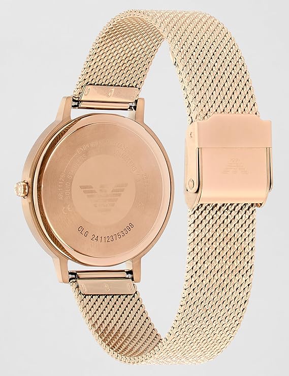 Emporio Armani Kappa AR11129 Women’s Watch – Pink Dial Stainless Steel Elegant Slim Fashion Watch