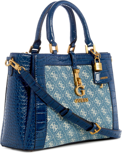 GUESS James Girlfriend Satchel – Denim Blue
