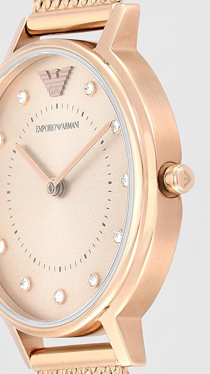 Emporio Armani Kappa AR11129 Women’s Watch – Pink Dial Stainless Steel Elegant Slim Fashion Watch